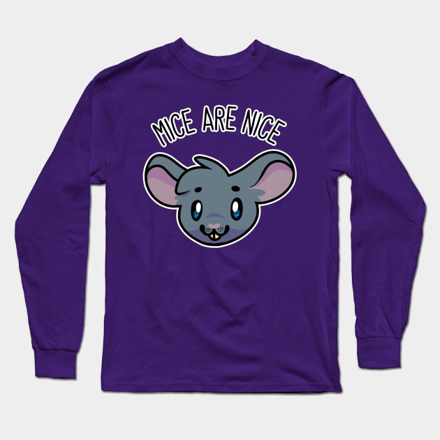 Mice are Nice! Long Sleeve T-Shirt by Catbreon